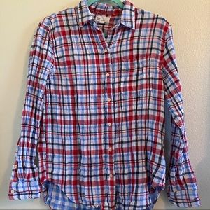 gap plaid button up shirt